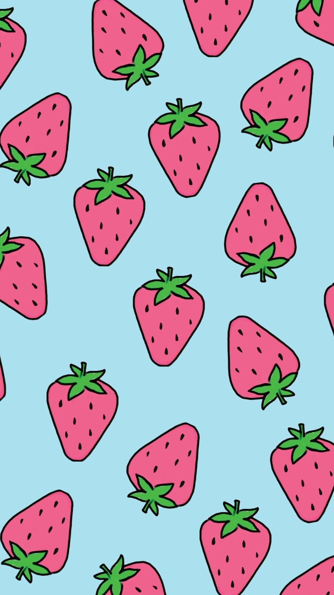 1080x1920 Strawberry Wallpapers for IPhone 6S 7 8 Retina HD