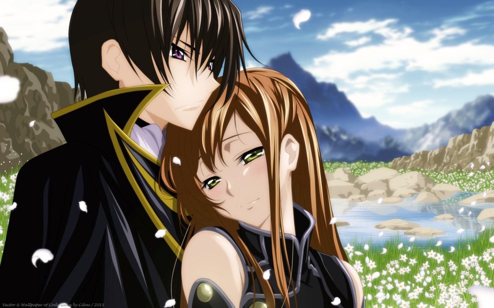 Anime Couple Romantic Wallpaper gambar ke 17