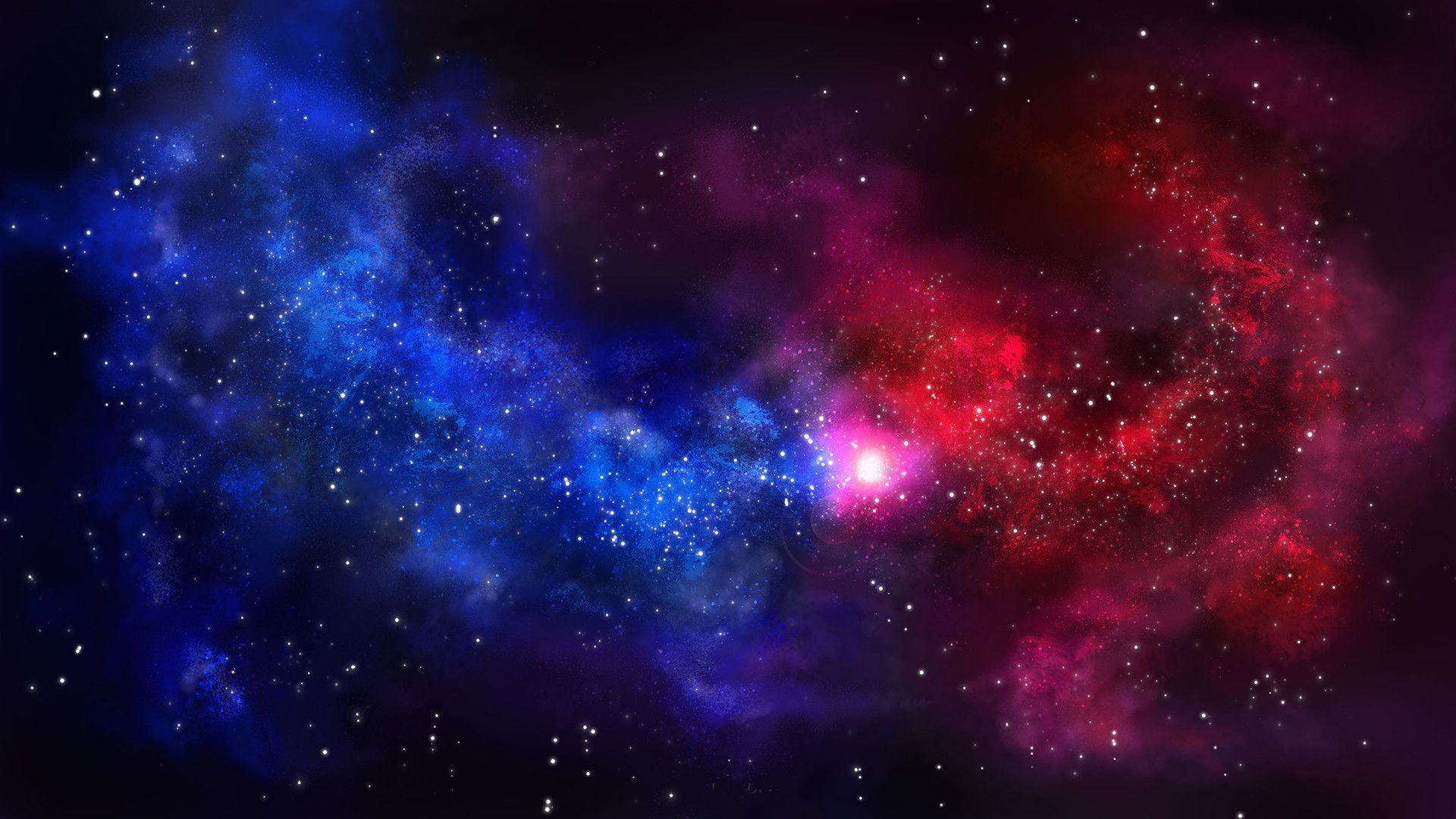 Red and Blue Galaxy Wallpapers on WallpaperDog