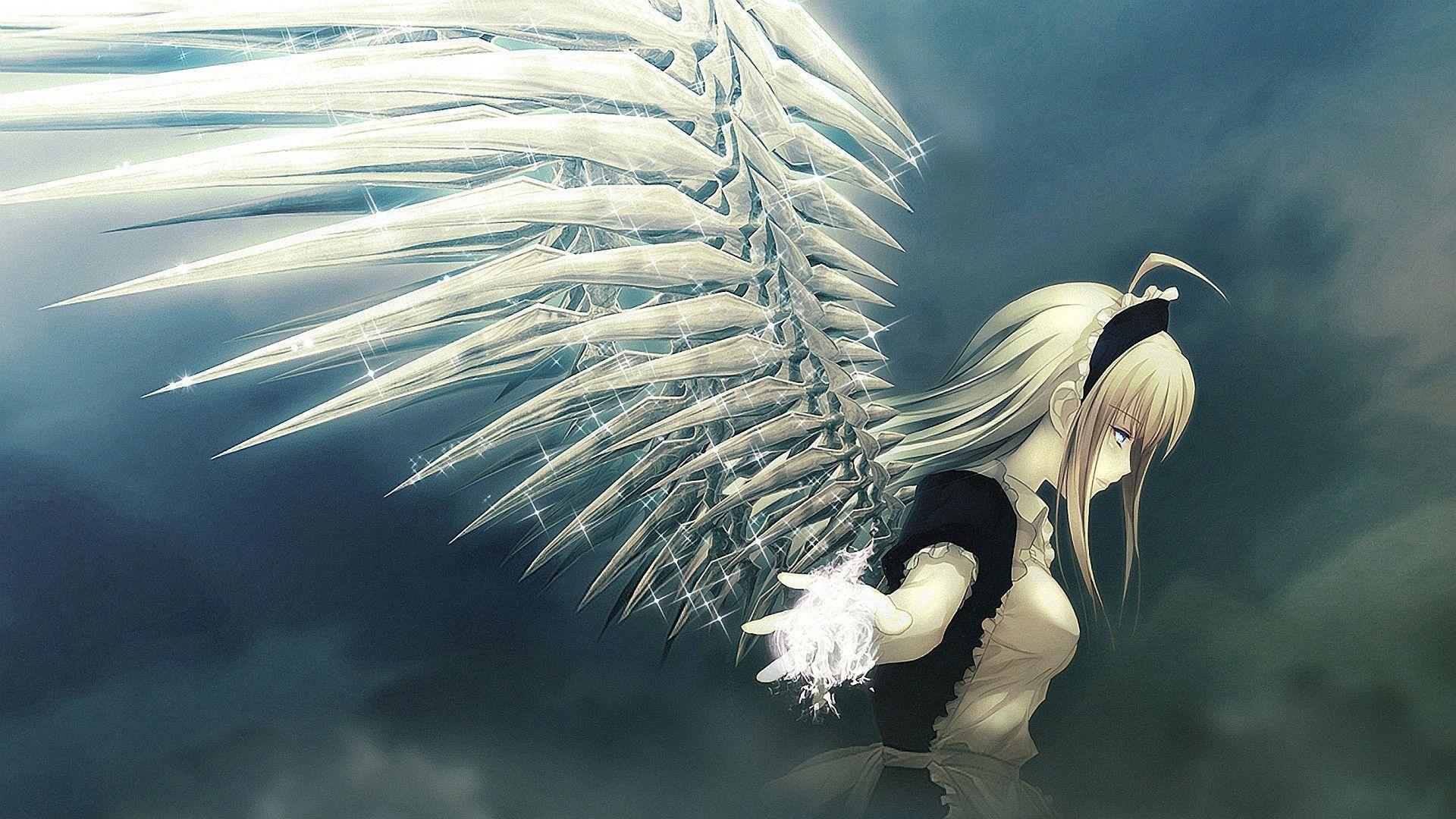 Mobile wallpaper: Anime, Angel, 1344381 download the picture for free.