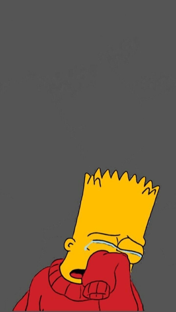 Download Sad Bart Simpsons Supreme Wallpaper