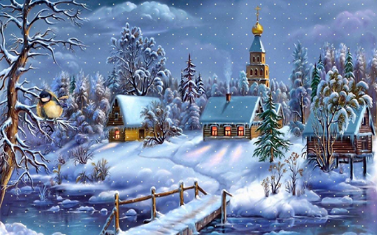 Christmas Tree Decorations Gifts Forest Winter Snow Snow Wallpapers Hd   Wallpapers13com