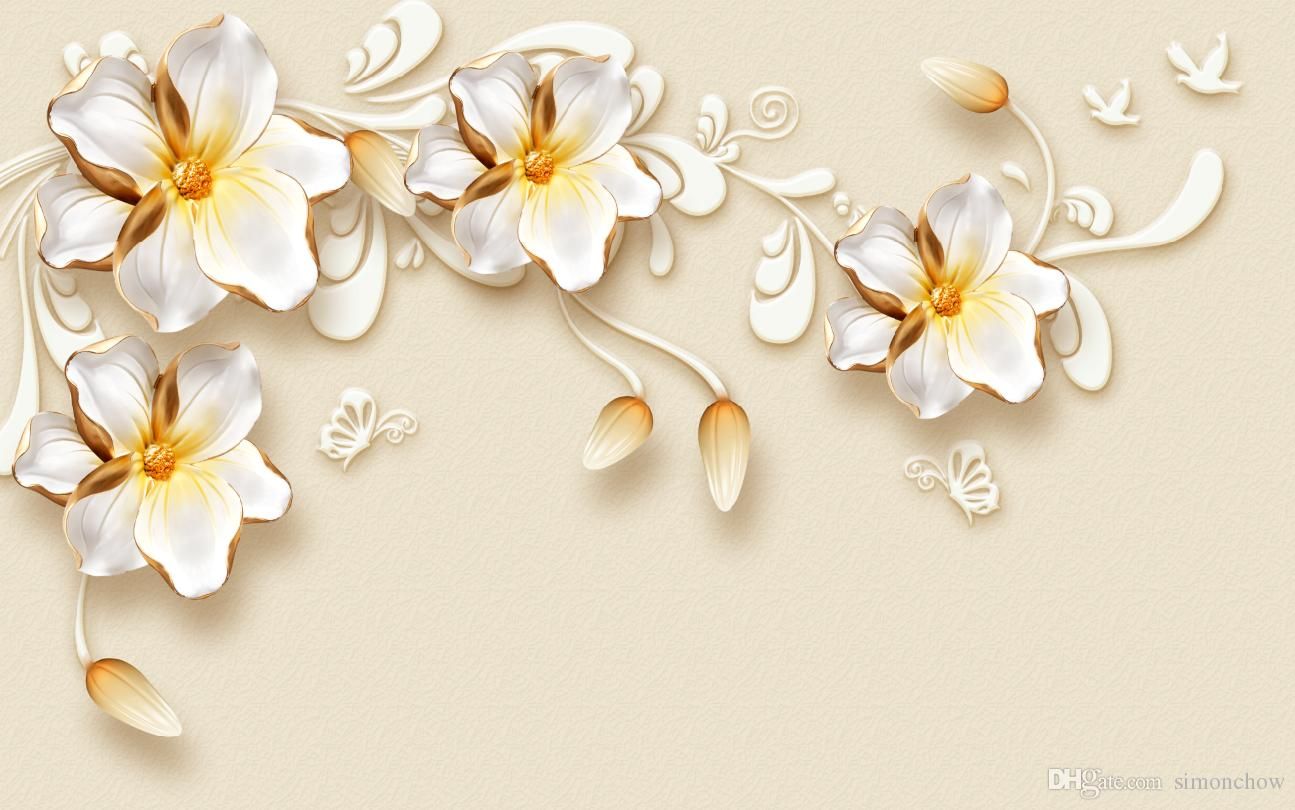 Gold Flower Wallpapers  Top Free Gold Flower Backgrounds  WallpaperAccess
