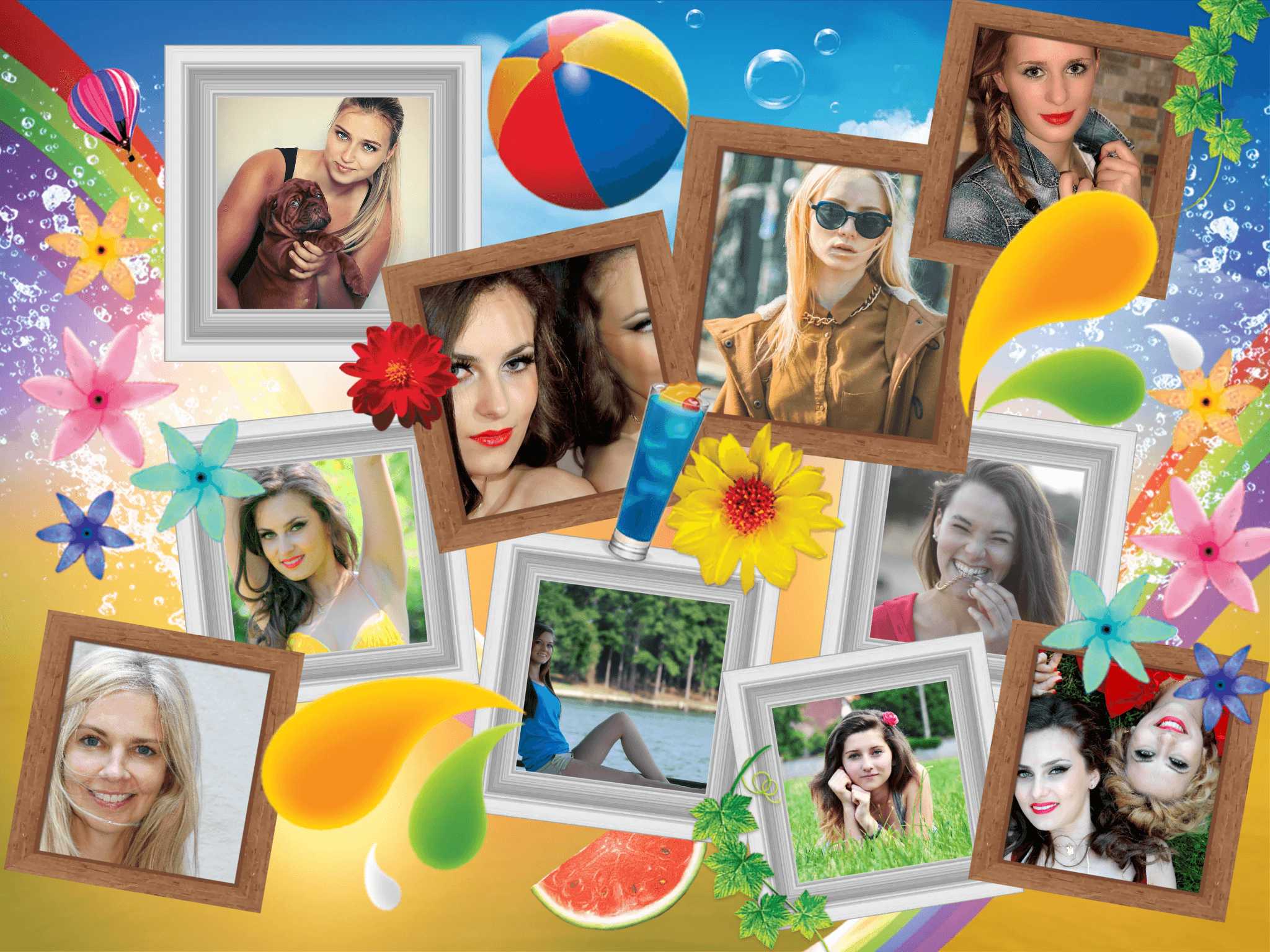 free photo collage maker online with download