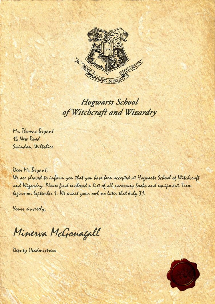 How to Get a Harry Potter Hogwarts Acceptance Letter