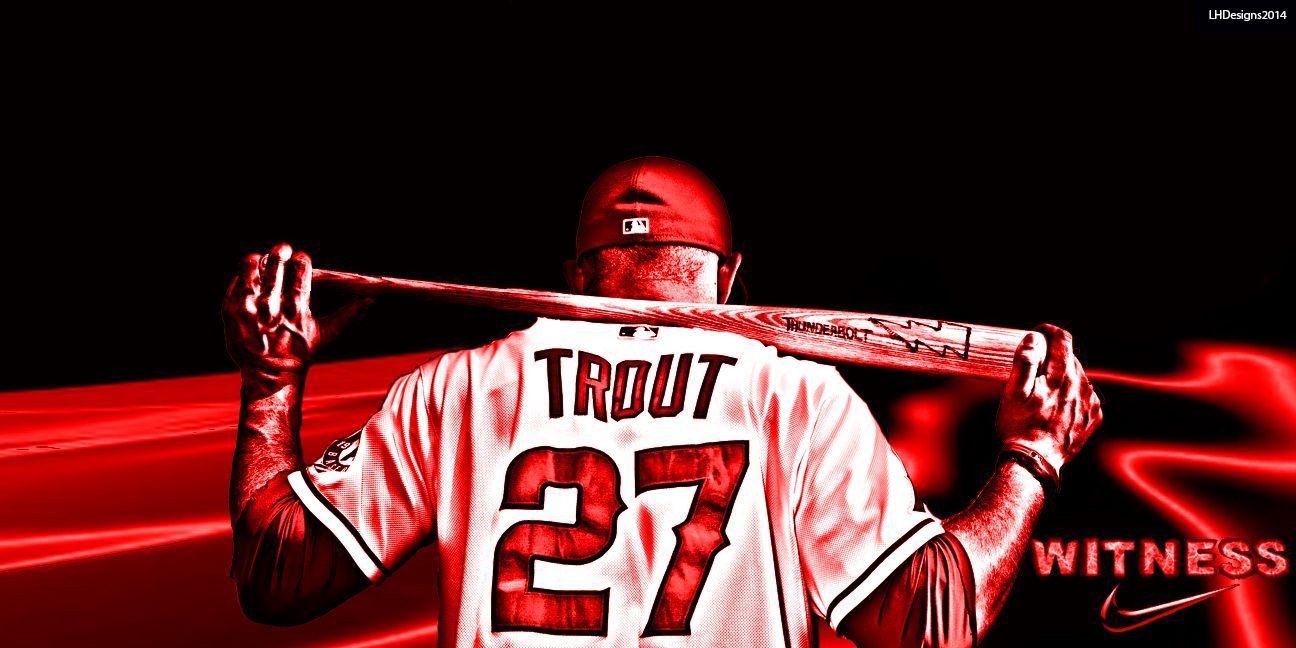 Mike trout  Baseball wallpaper Mike trout Best baseball player