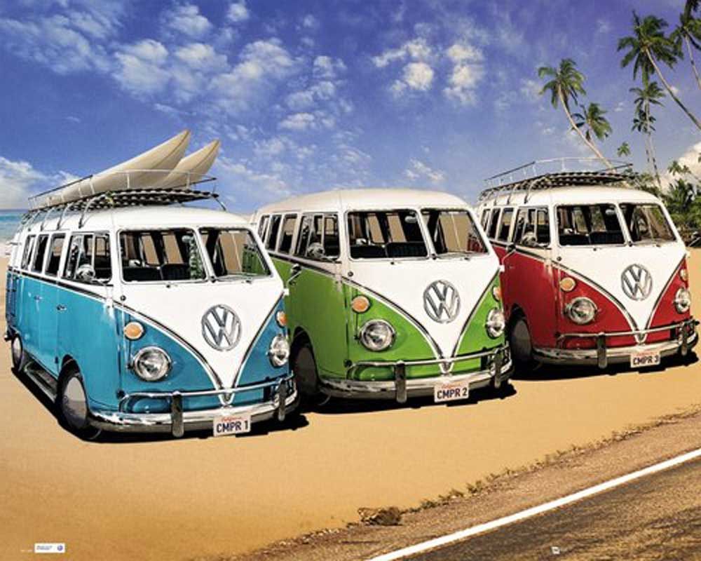 Beach VW Van Wallpapers on WallpaperDog