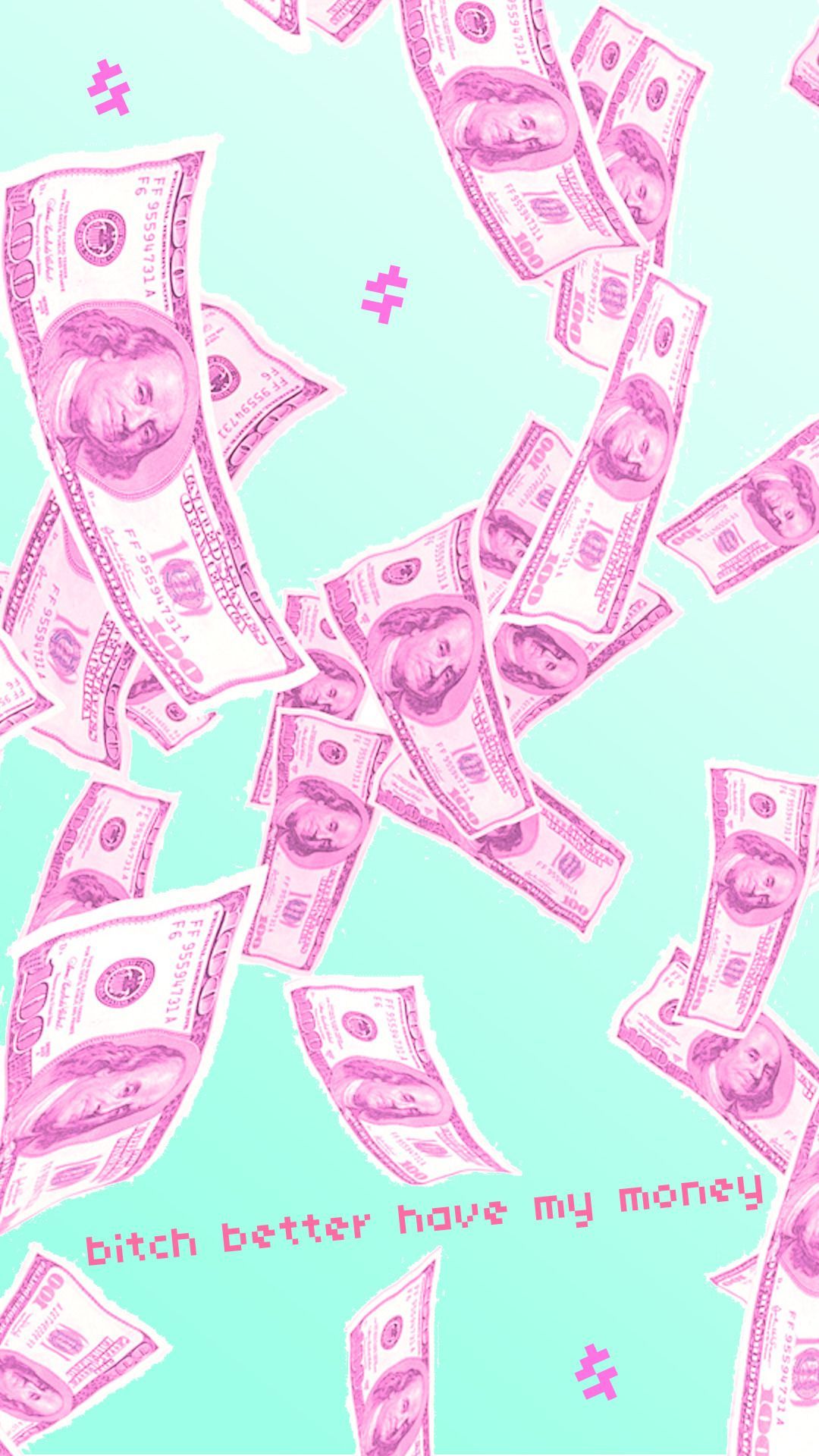 Pink Aesthetic Wallpaper Baddie Money Background