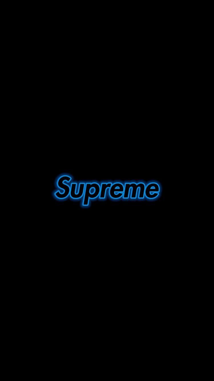 Sypreme Logo Blue Wallpapers on WallpaperDog