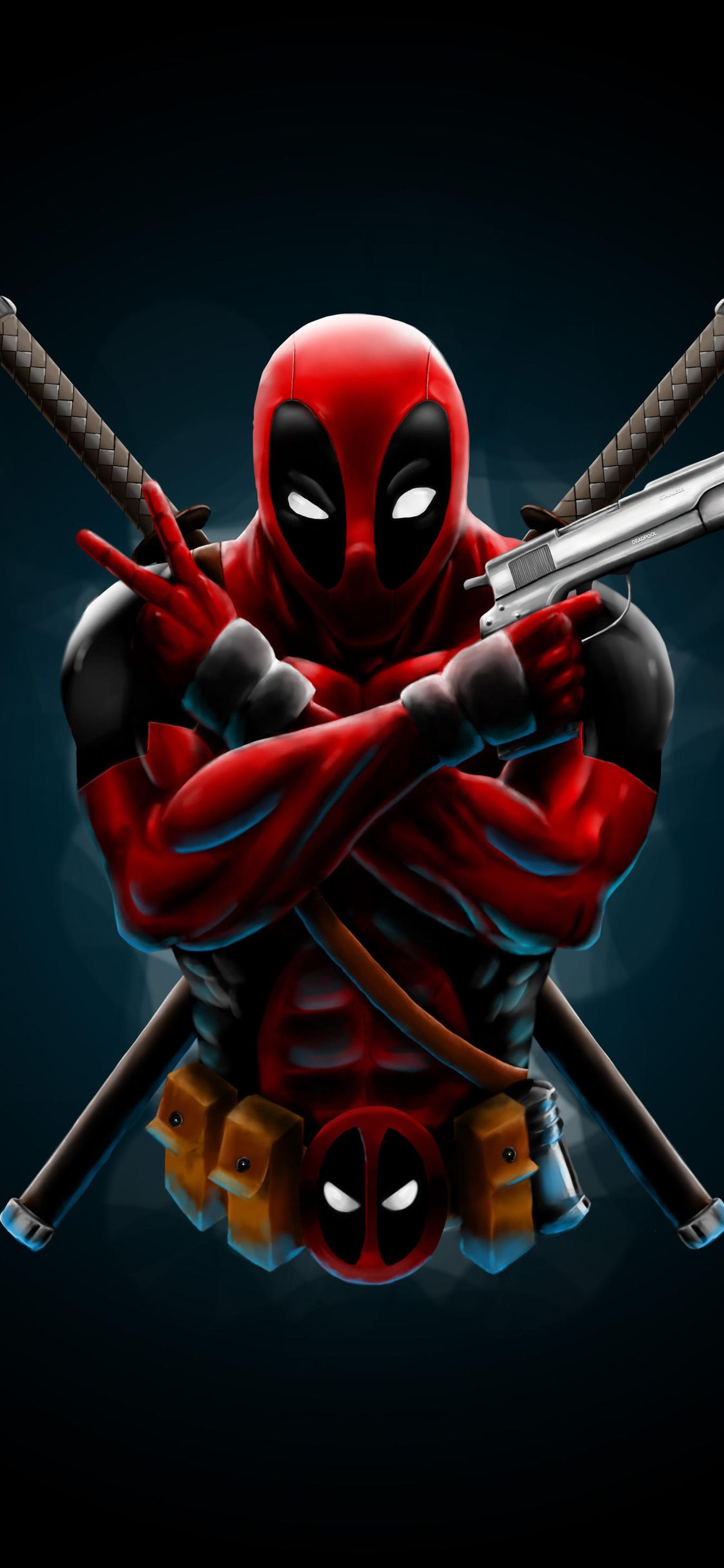 DeadPool dark Wallpaper for iPhone 11 Pro Max X 8 7 6  Free Download  on 3Wallpapers