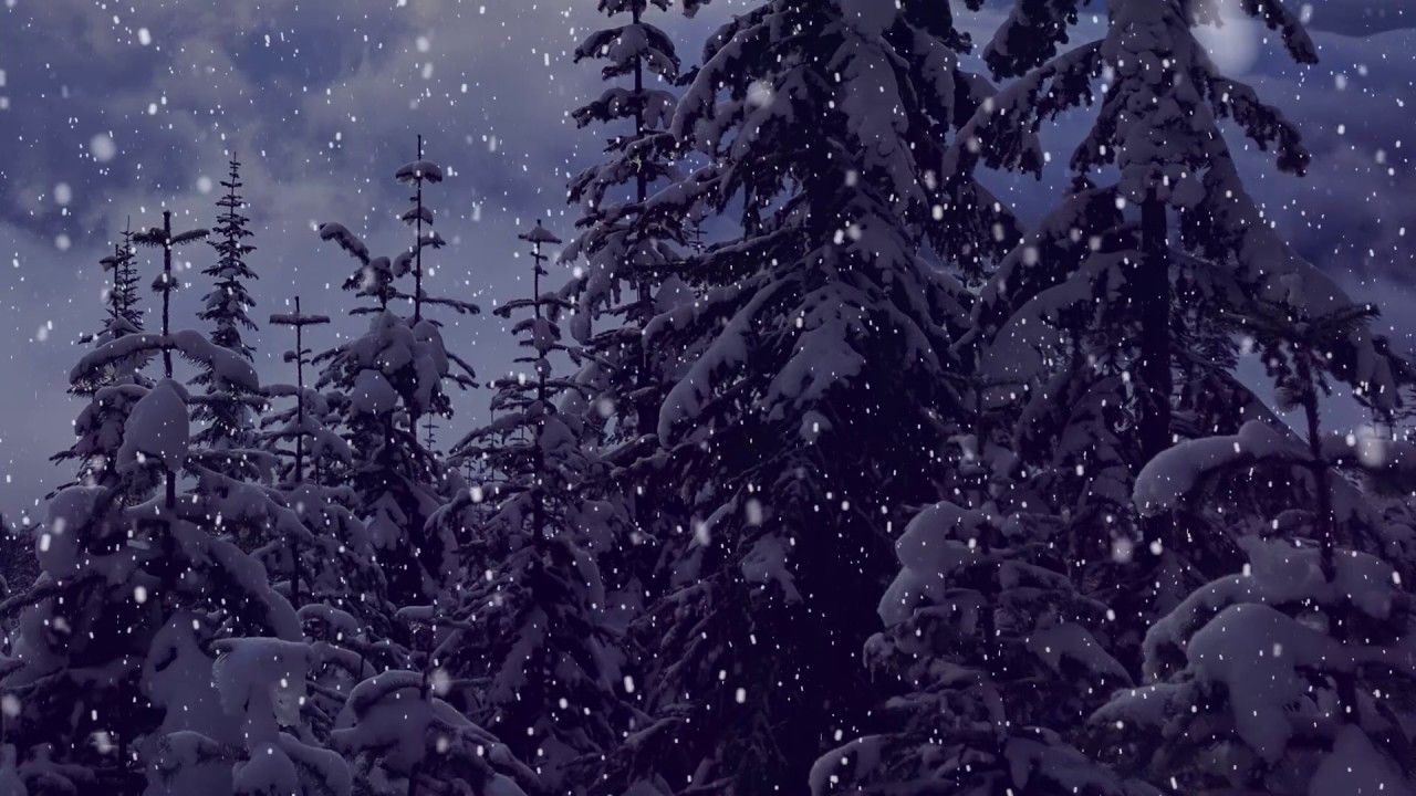 animated aesthetic xmas snow