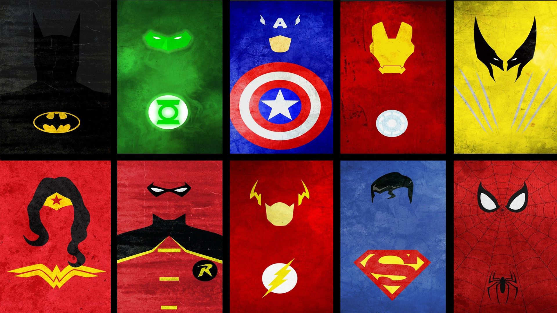 Minimalist Superhero Wallpapers on WallpaperDog