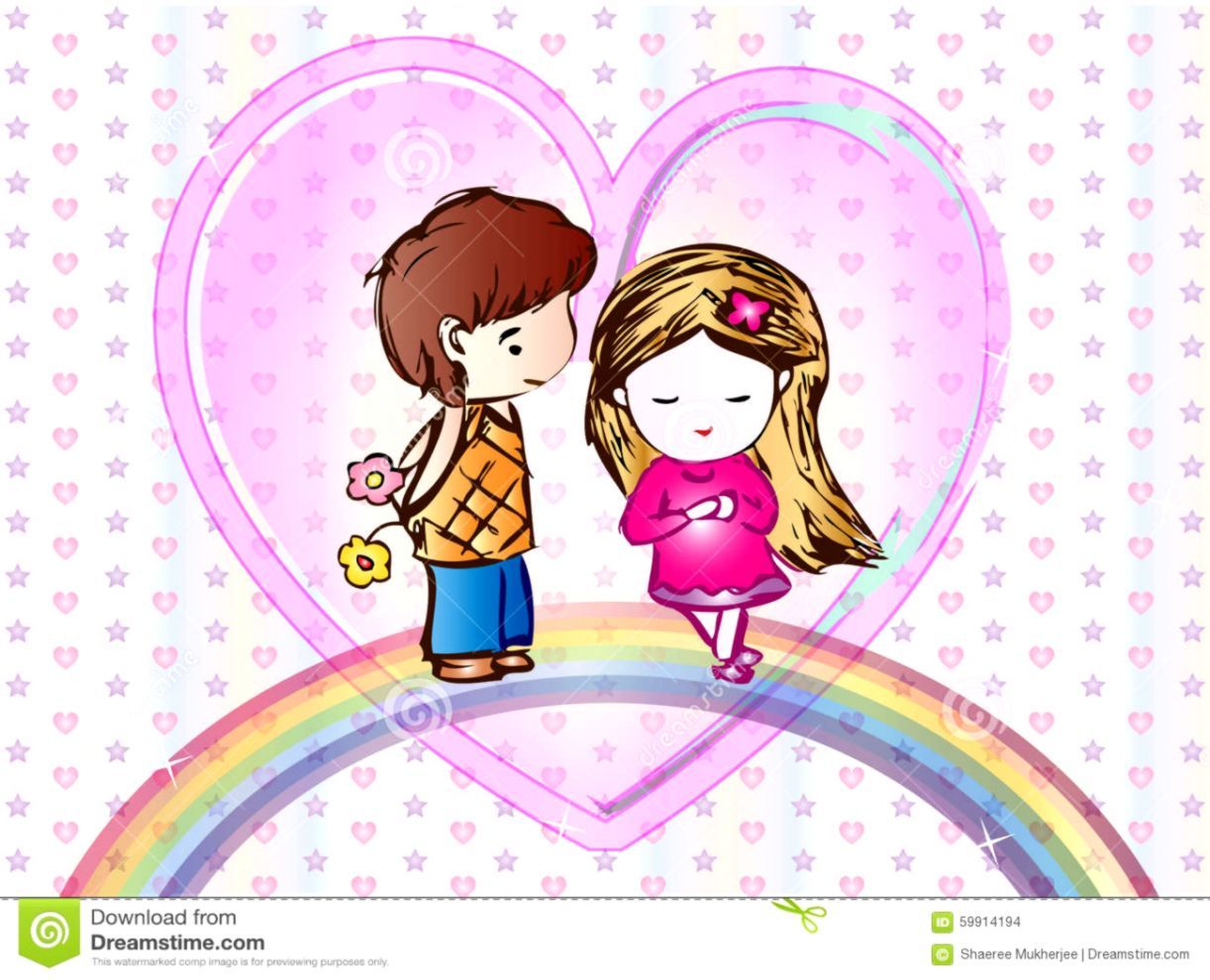 Love Couple Cartoon Wallpapers on WallpaperDog