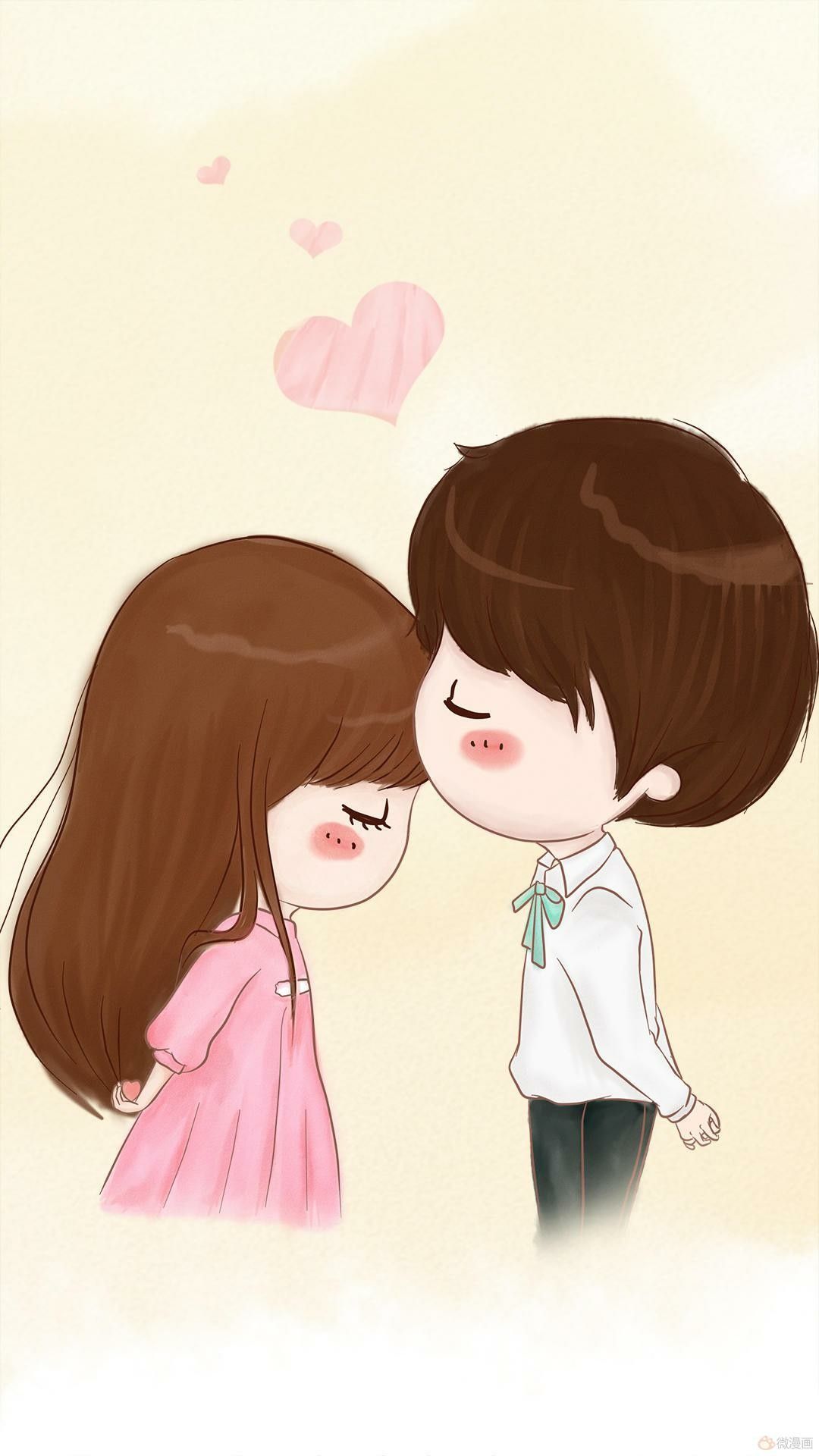 cute cartoon couple wallpapers for mobile