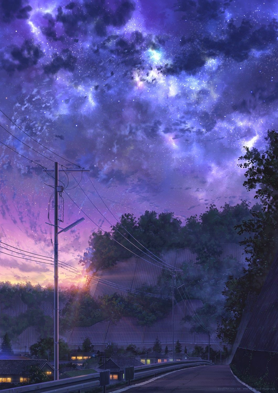 Wallpaper Anime Aesthetic Galaxy Anime Anime Art Anime Style Sleeve  Background  Download Free Image
