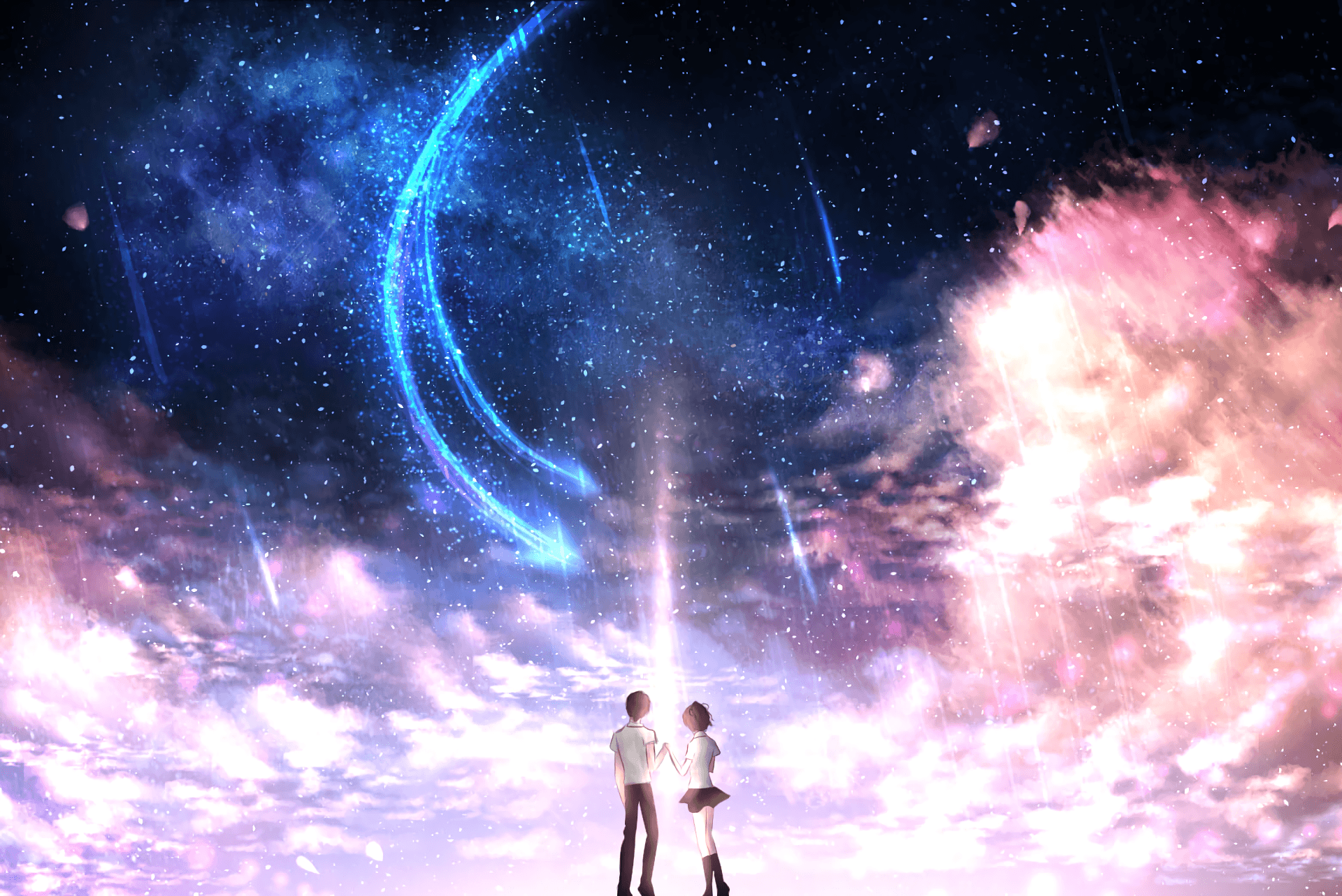 Download Anime Galaxy Sky Vibe Wallpaper  Wallpaperscom