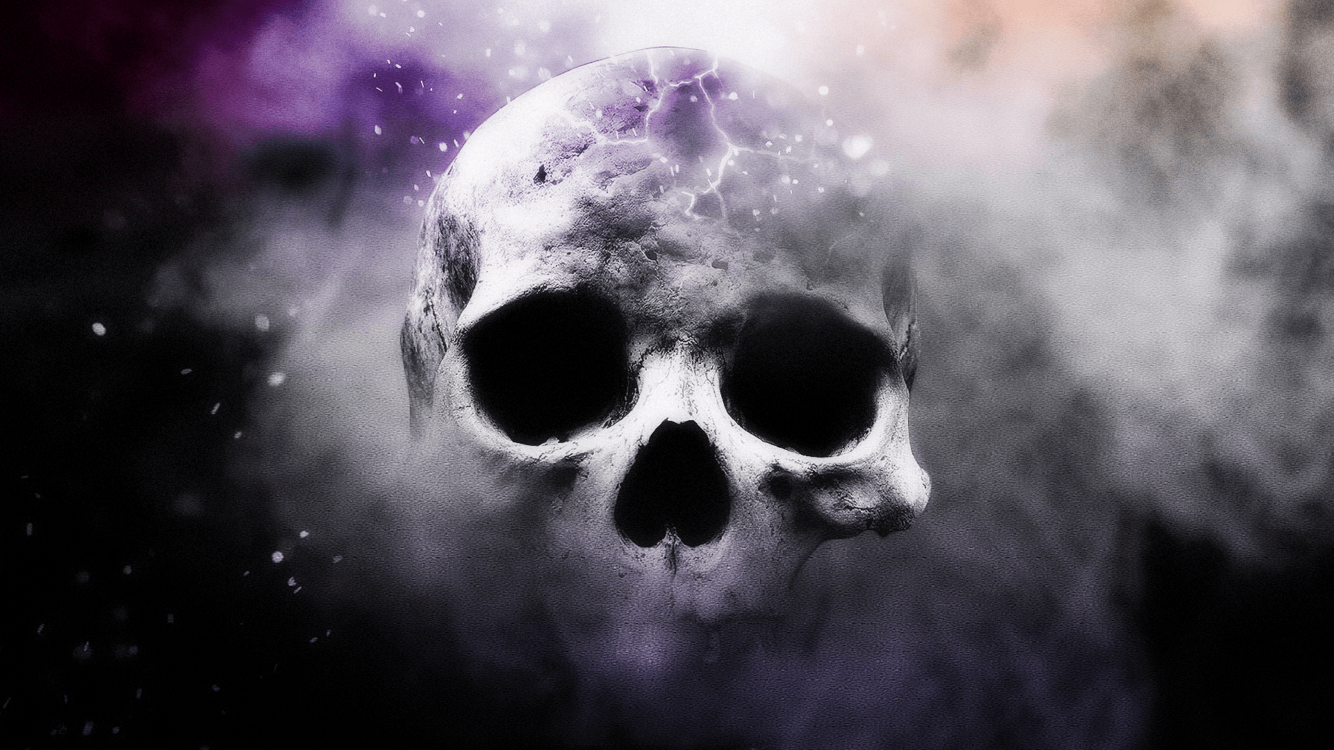 Skull With Colorful Skull And Other Skulls On A Dark Background, Sick  Background Picture Background Image And Wallpaper for Free Download