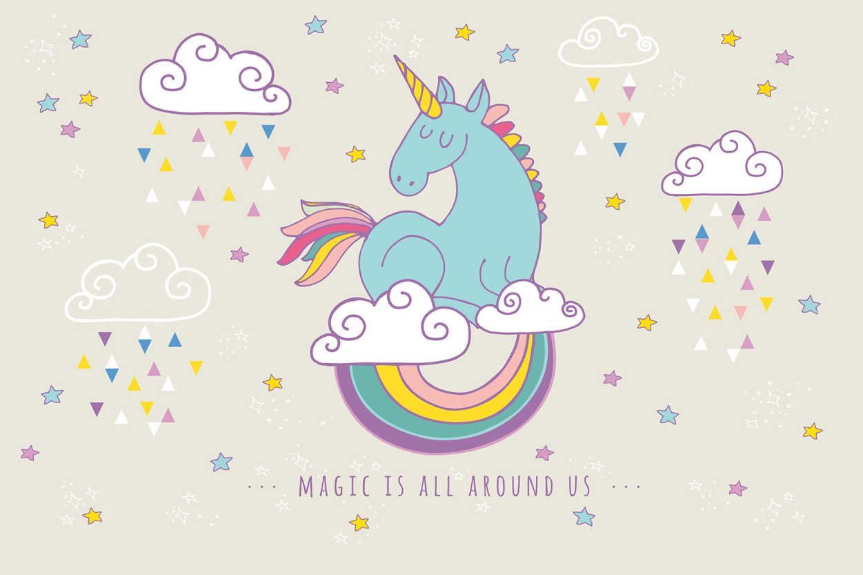 Cute Rainbow Unicorn Desktop Wallpapers On Wallpaperdog