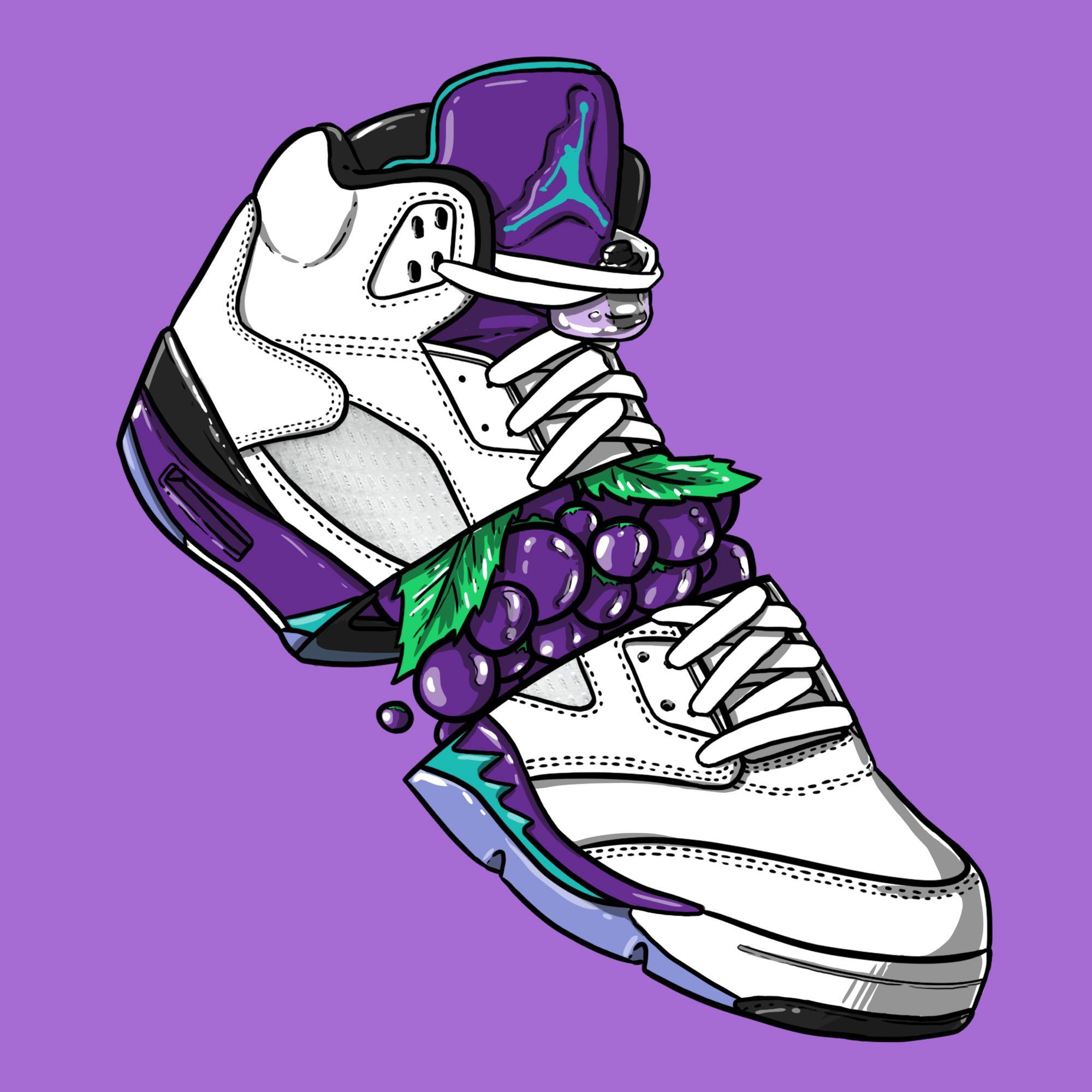 Cartoon Jordan Shoes Wallpapers on WallpaperDog