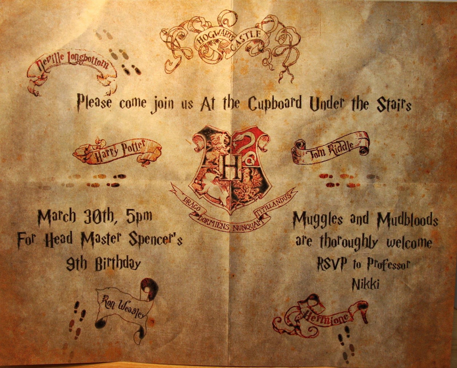 harry potter marauders map screensaver