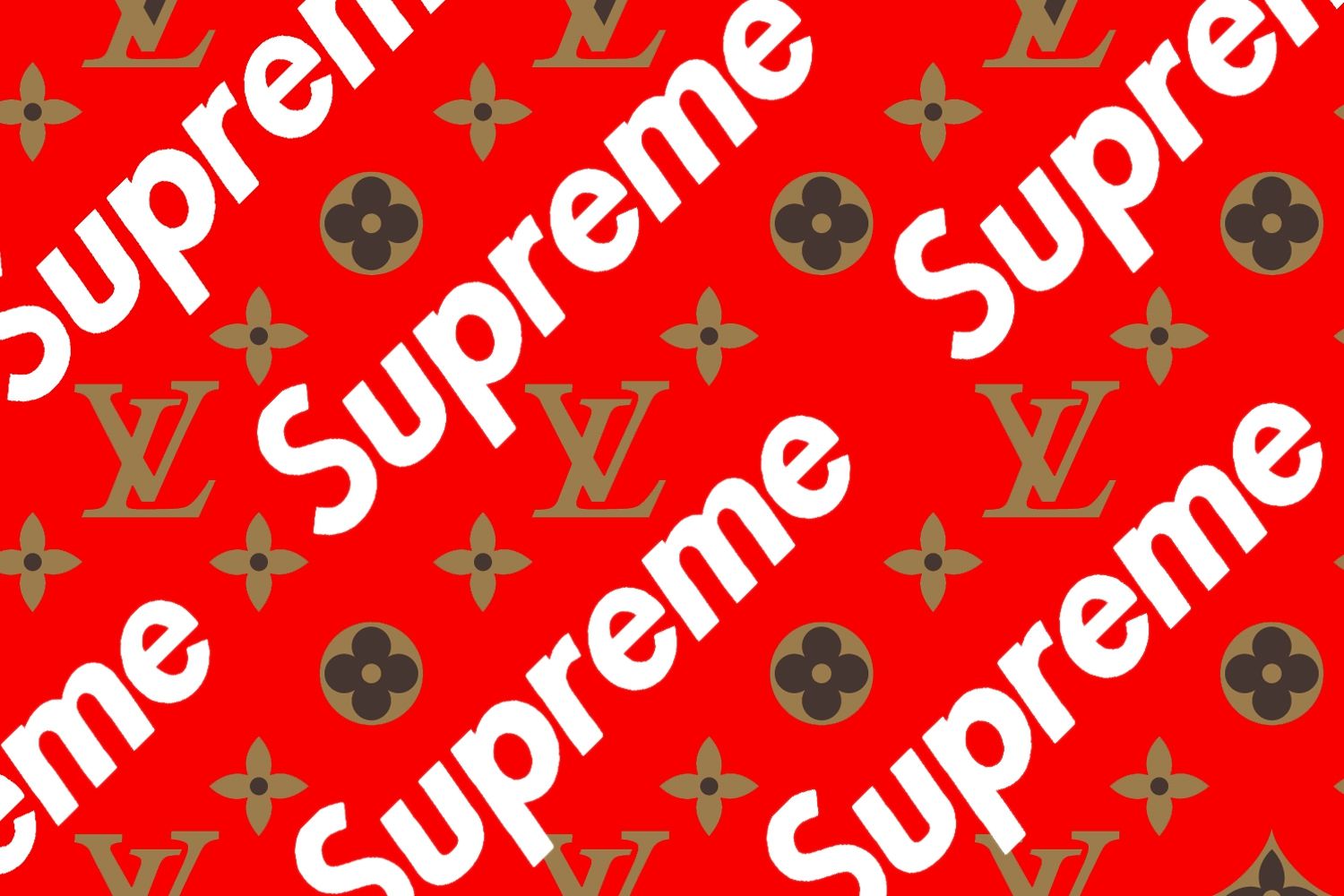Supreme x Louis Vuitton Red Wallpapers for iPhone - Wallpapers Clan