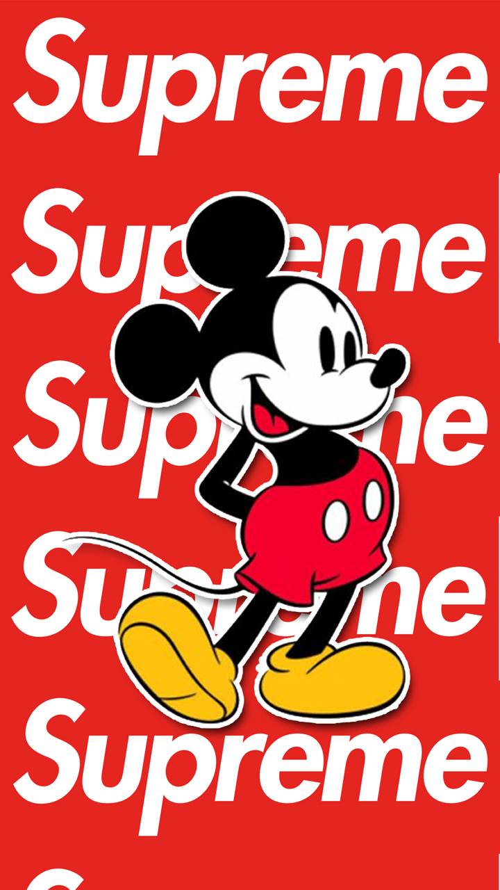 Mickey Mouse Supreme Iphone Wallpapers On Wallpaperdog