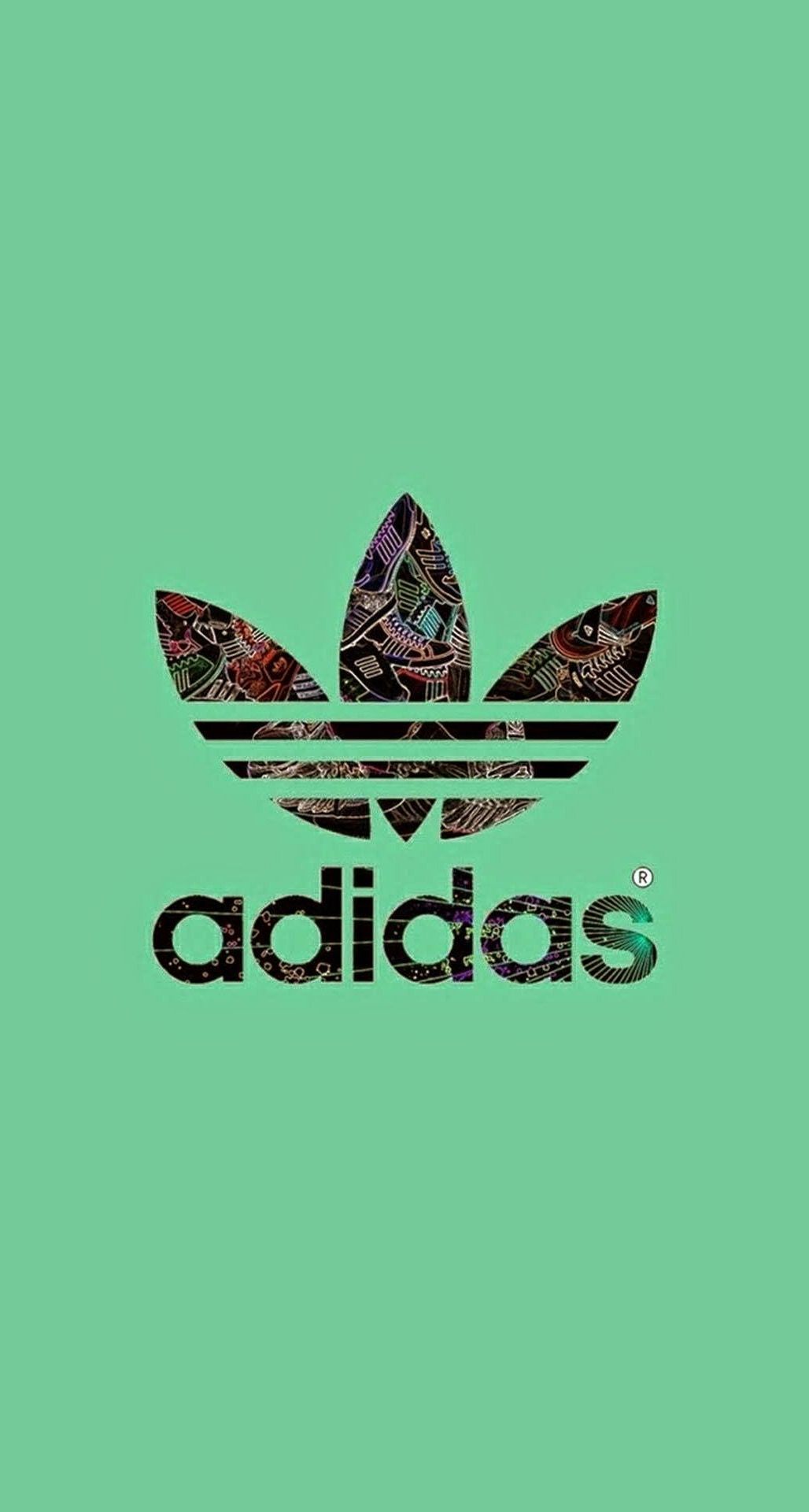 adidas logo green