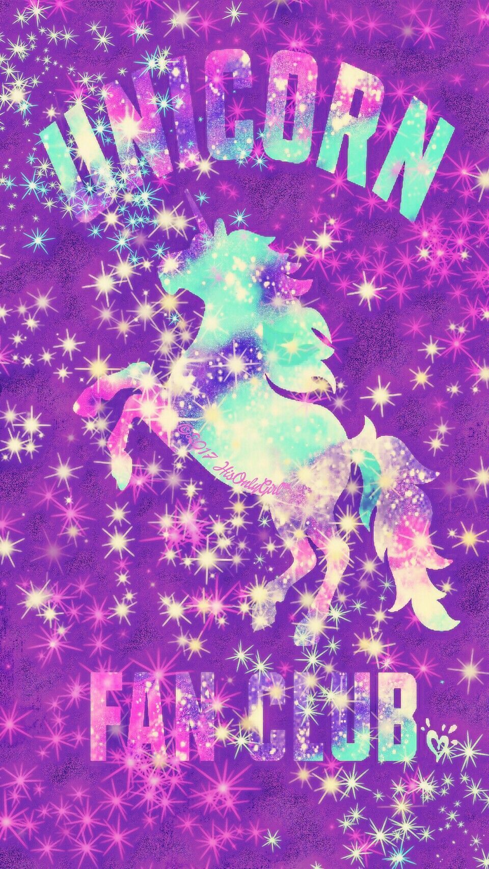 Premium Photo  Unicorn background with rainbow sky fantasy colorful space  galaxy