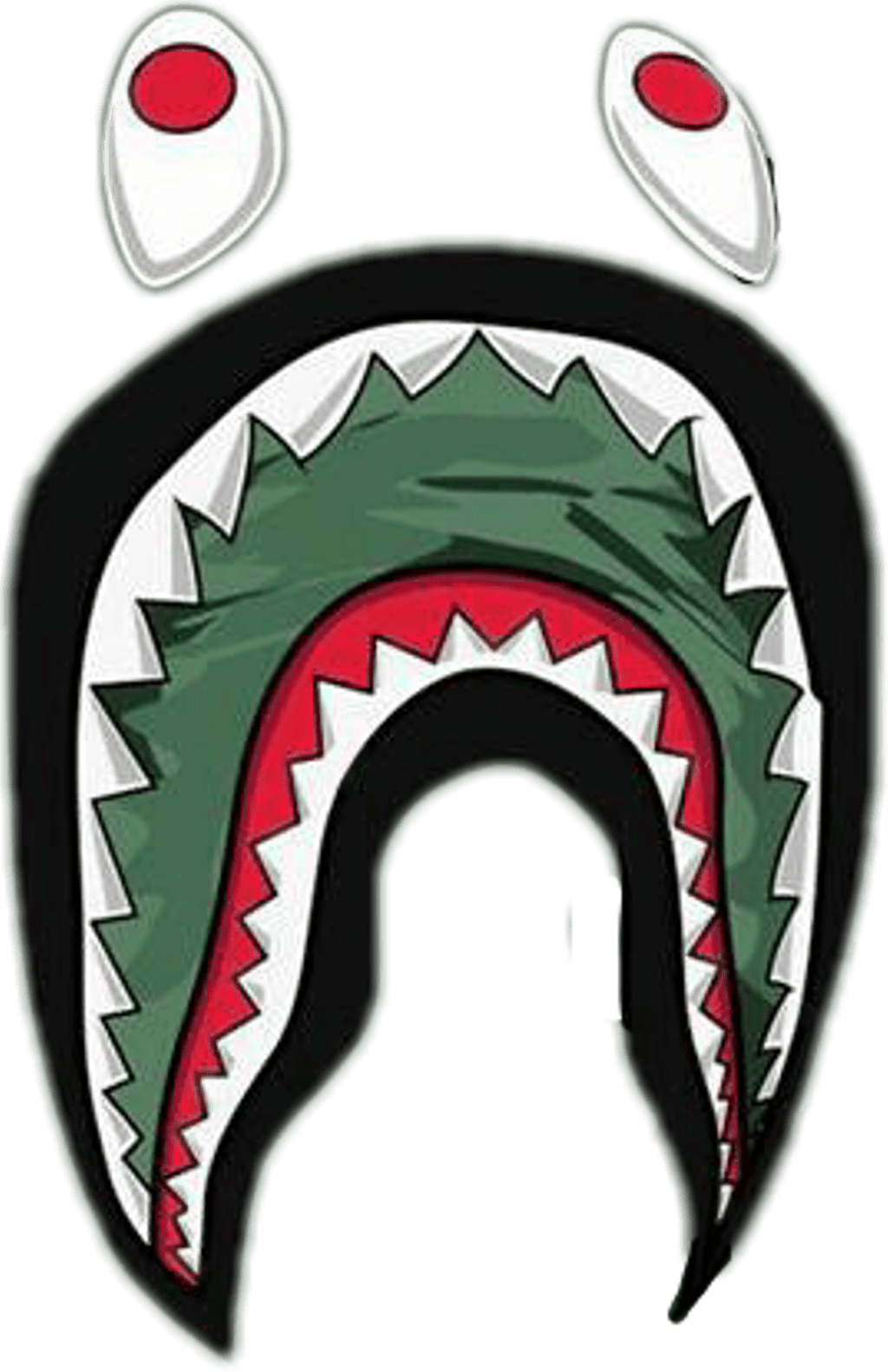 Toons Clipart Bape Supreme Bape Shark Logo Transparent Png X Free | The ...