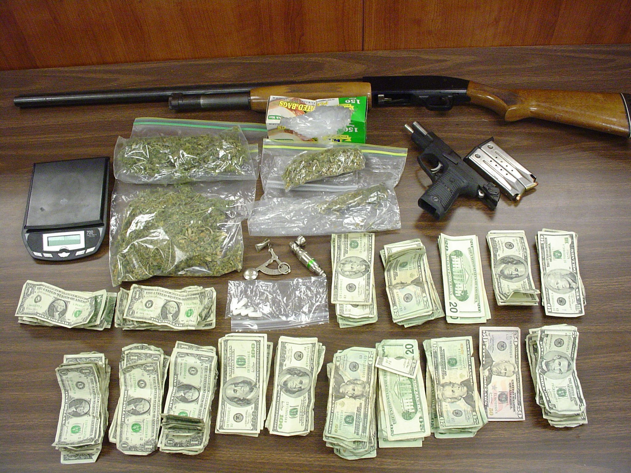 Gun and money stock image Image of heist drug dealer  50455159