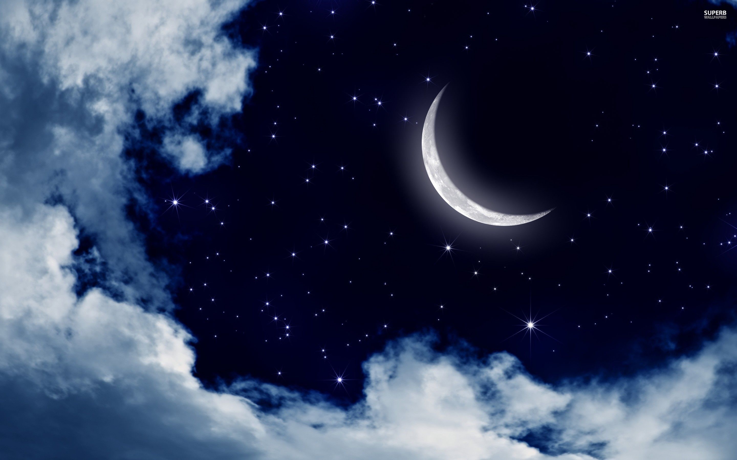 Moon Night Sky Wallpapers on WallpaperDog