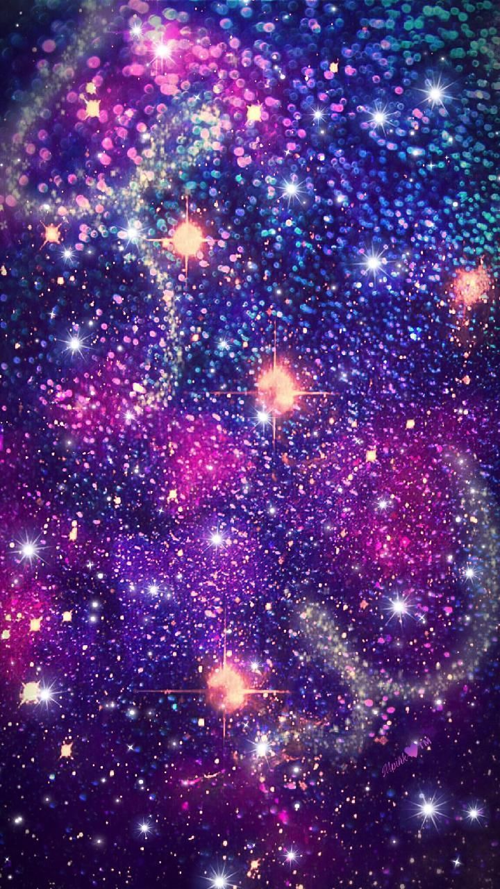 Purple Galaxy Glitter Wallpapers on WallpaperDog