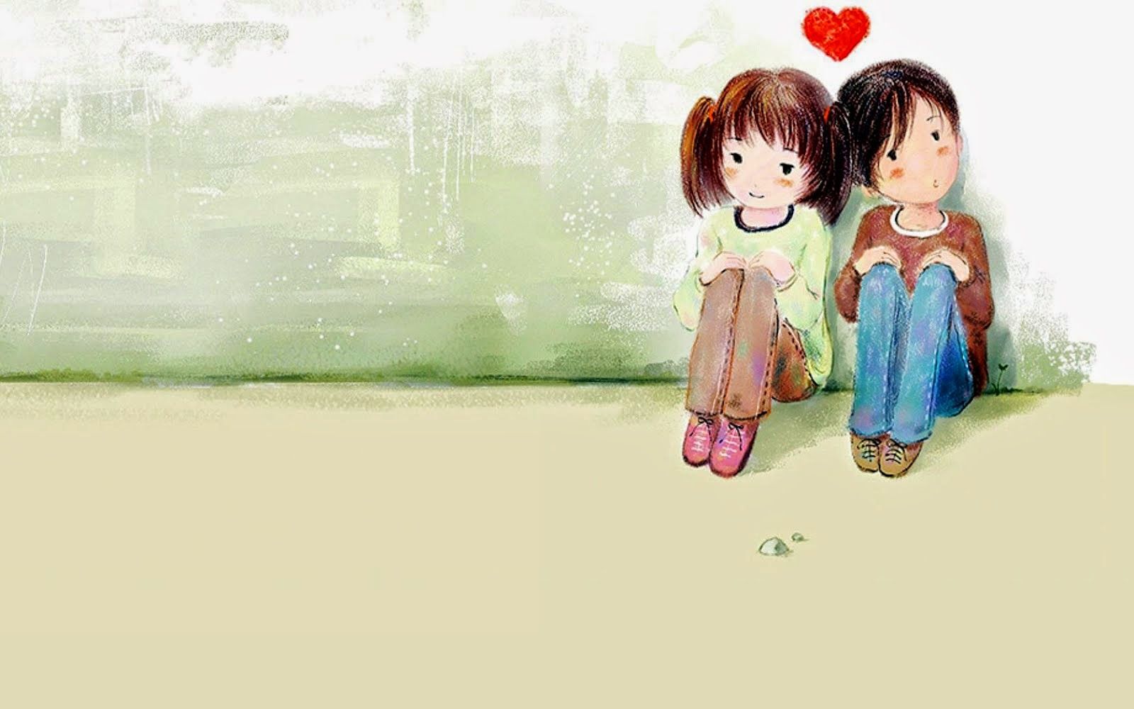 Love Couple Cartoon Wallpapers on WallpaperDog