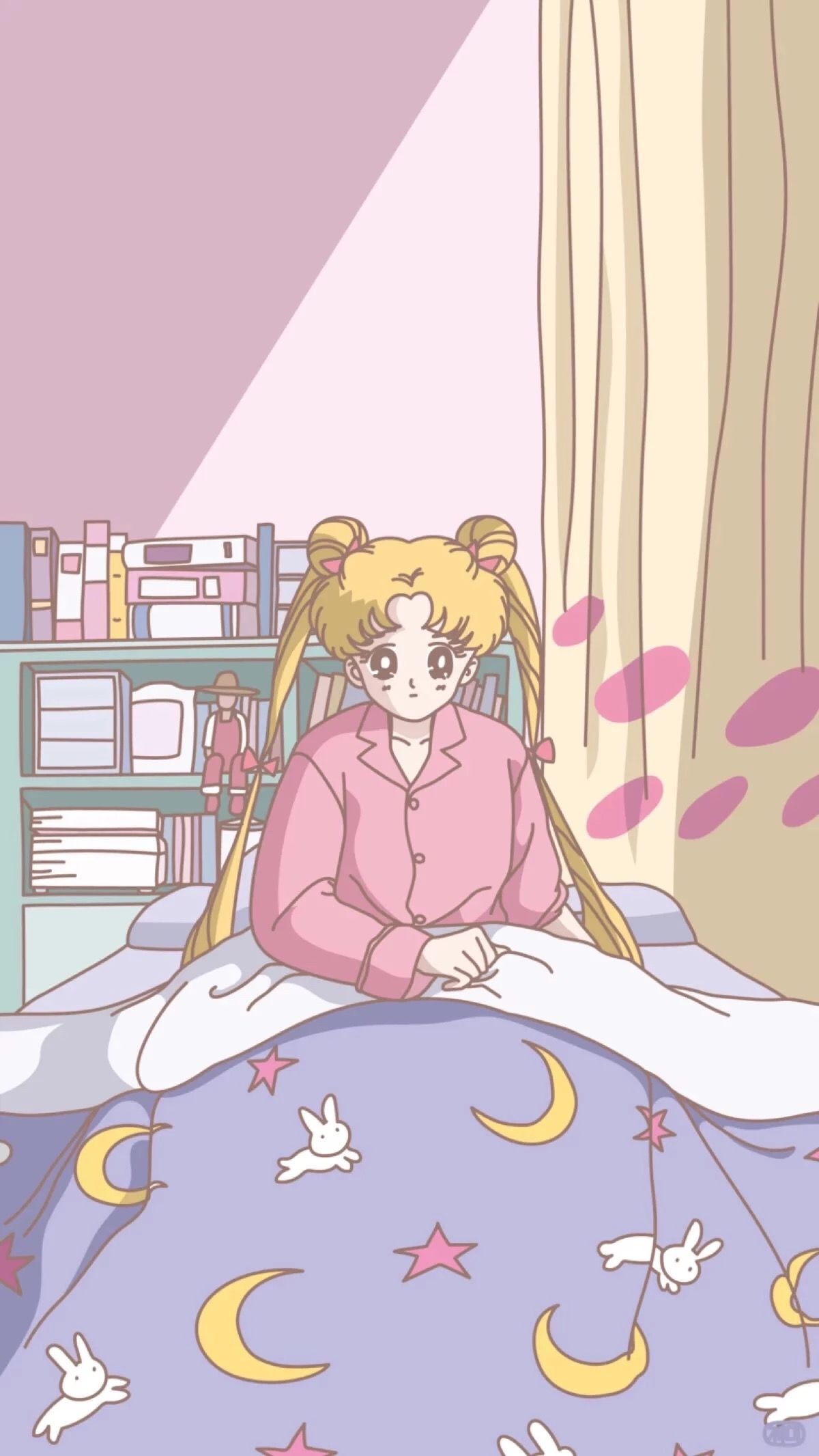 Download Sailor Moon Crystal Pink Hearts Wallpaper  Wallpaperscom