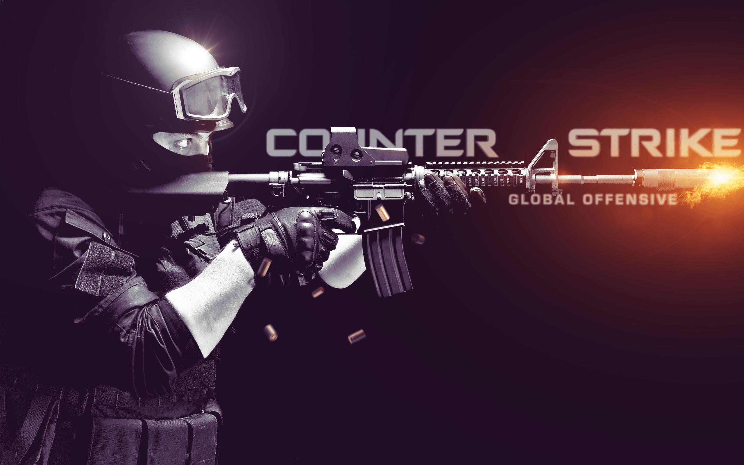 Download wallpaper wallpaper, game, art, counter strike global offensive, cs  go, karambit, CS GO., assault rifle Colt M4A1-S, section games in  resolution 1366x768