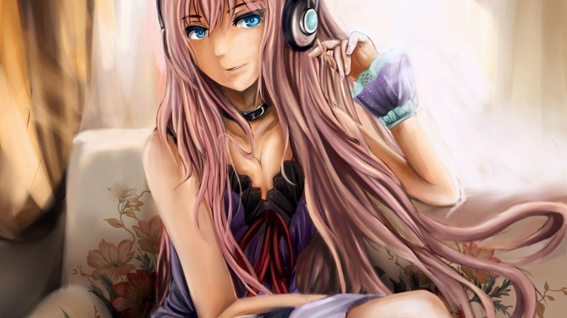 Anime gamer girl