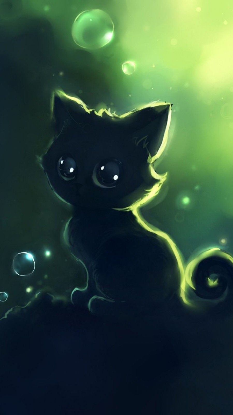 Black Cat Galaxy Wallpapers On Wallpaperdog