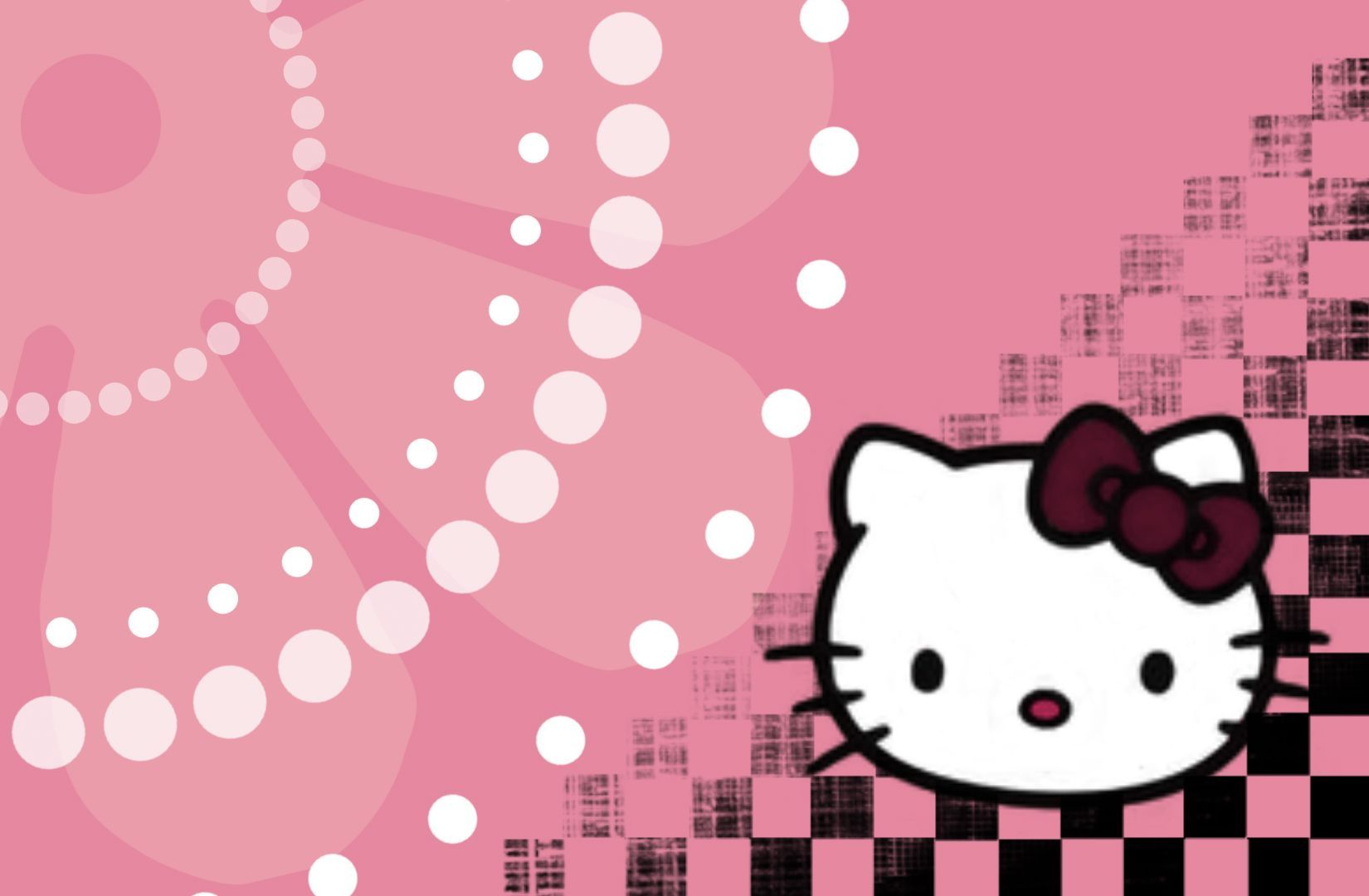 Emo Hello Kitty on Dog black hello kitty computer HD wallpaper  Pxfuel