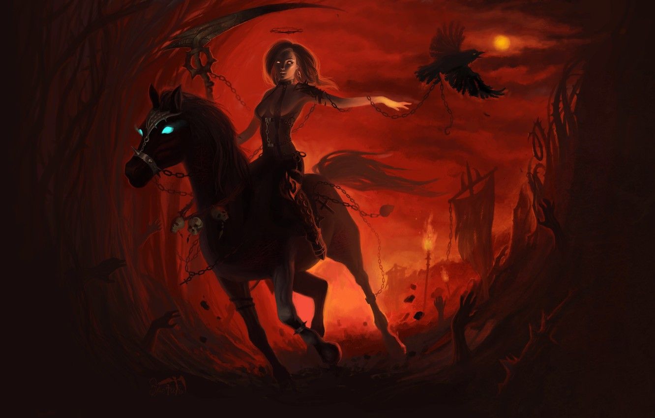 Raven And Horse Wallpapers On Wallpaperdog