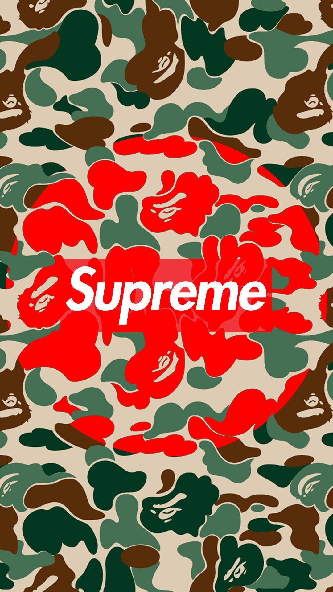 Supreme×APE×ONE PIECE  Supreme wallpaper, Supreme iphone