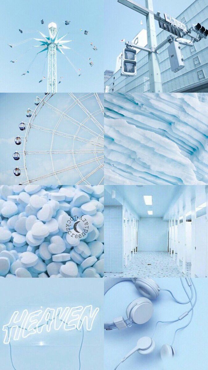 Light Blue Aesthetics Collage Wallpapers On Wallpaperdog We have 72+ amazing background pictures carefully picked by our community. blue aesthetics collage wallpapers