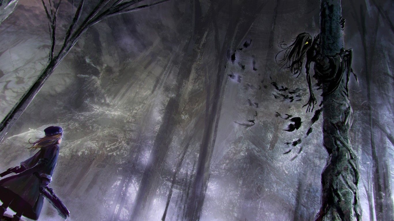 Anime Dark Forest Wallpapers on WallpaperDog