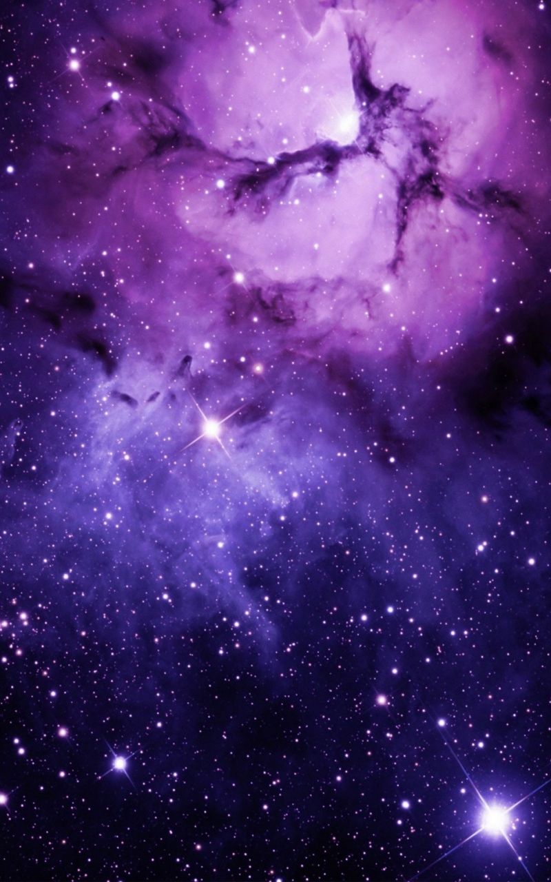 Purple Galaxy Iphone Wallpapers On Wallpaperdog