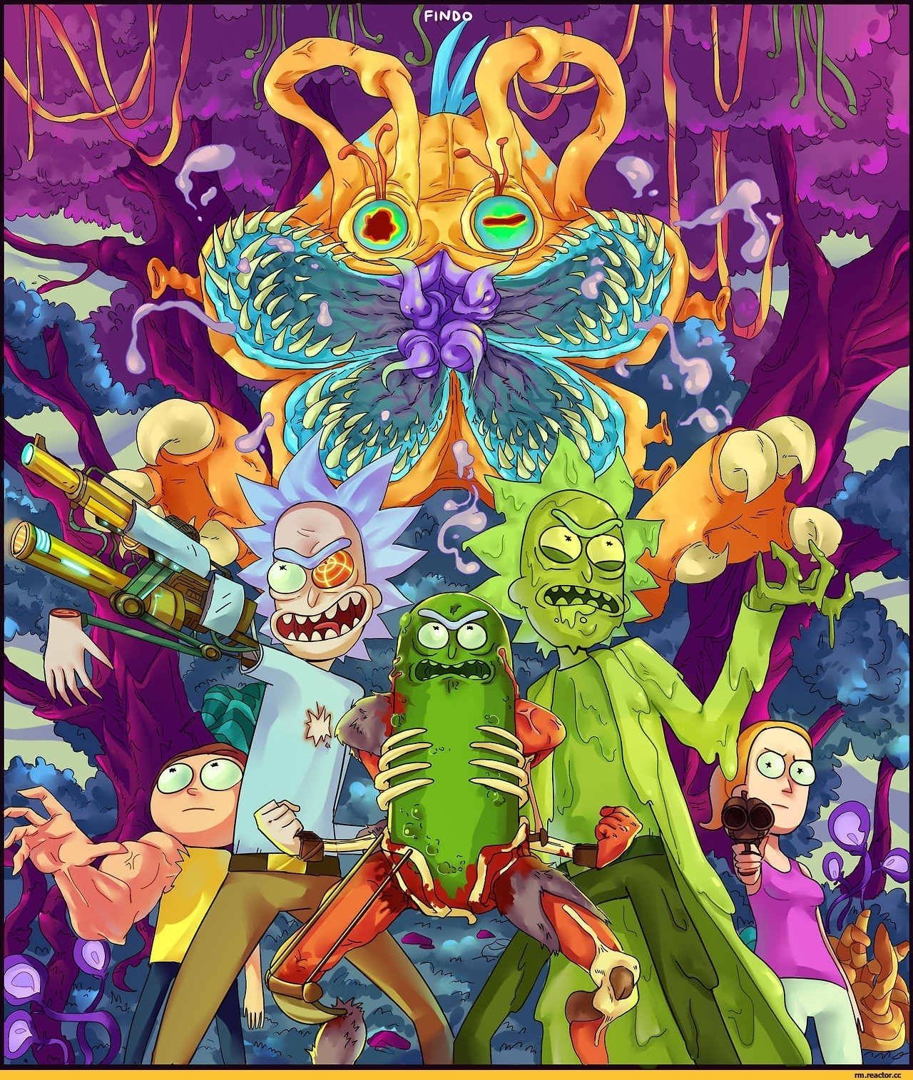 Rick And Morty Trippy Wallpapers On Wallpaperdog