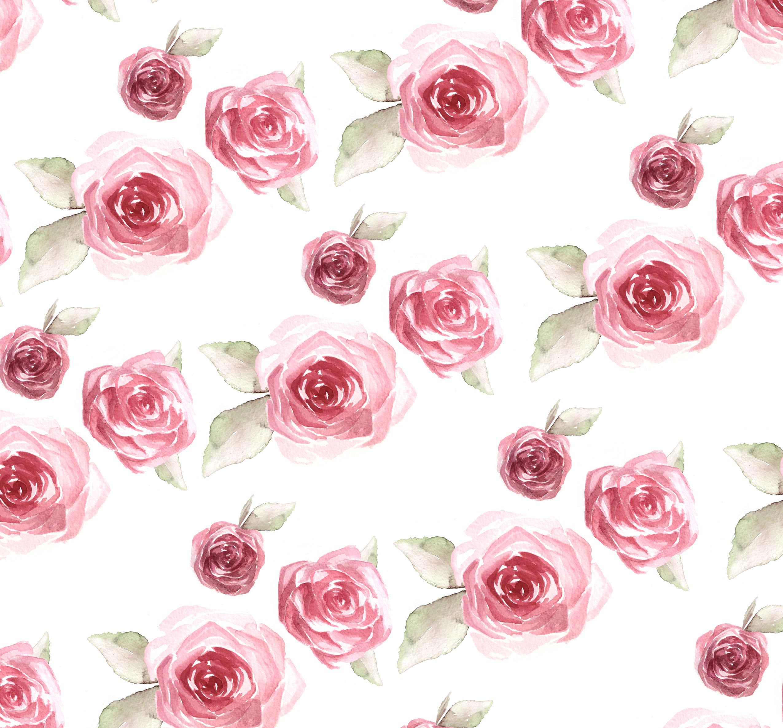 Pink Rose Pattern Wallpapers on WallpaperDog