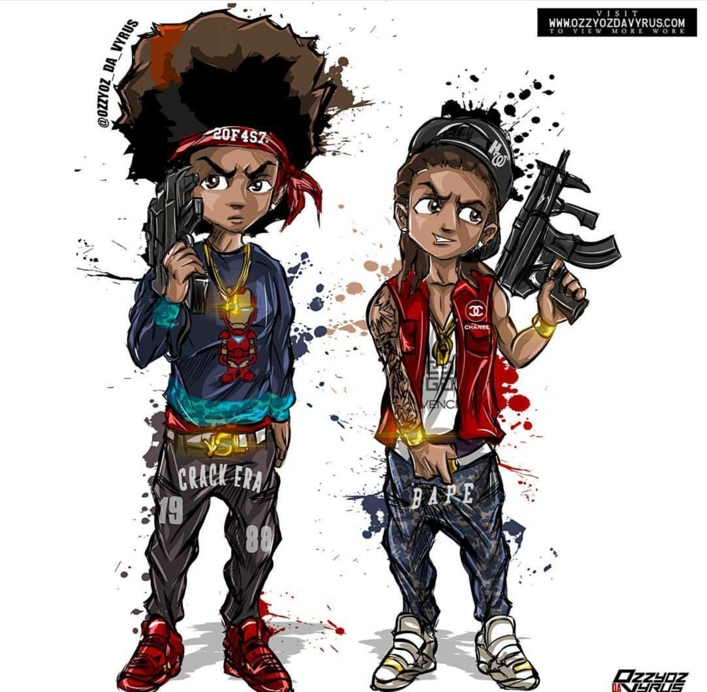 Ayo And Teo Cartoon Drippy Wallpapers On Wallpaperdog