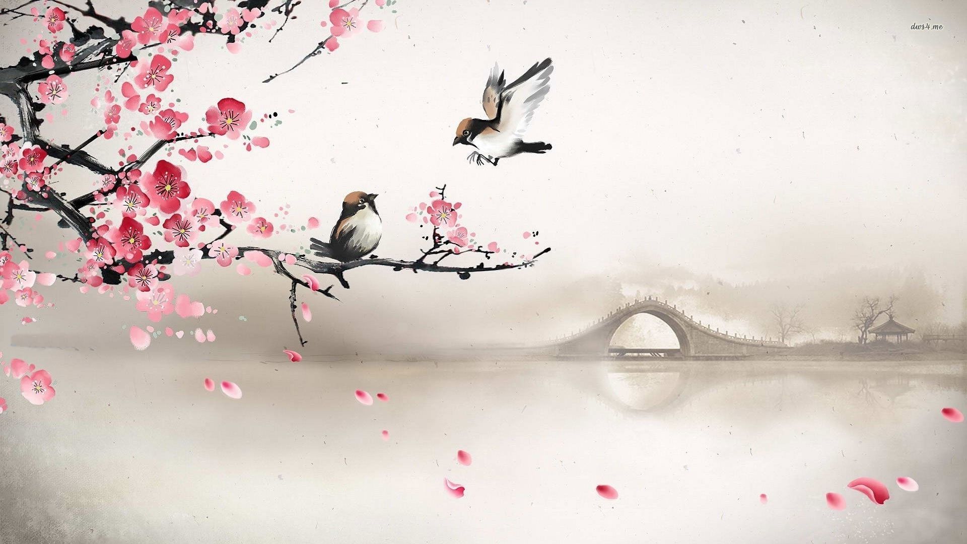 Cherry Blossom Art Wallpapers on WallpaperDog