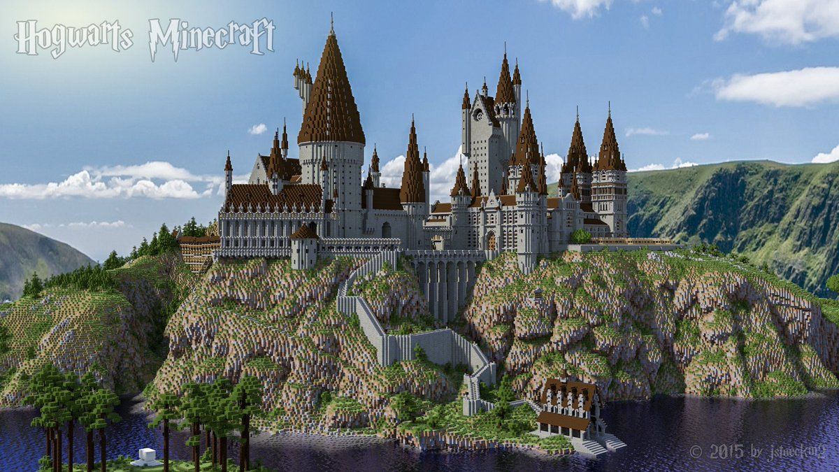 hogwarts castle minecraft blueprints