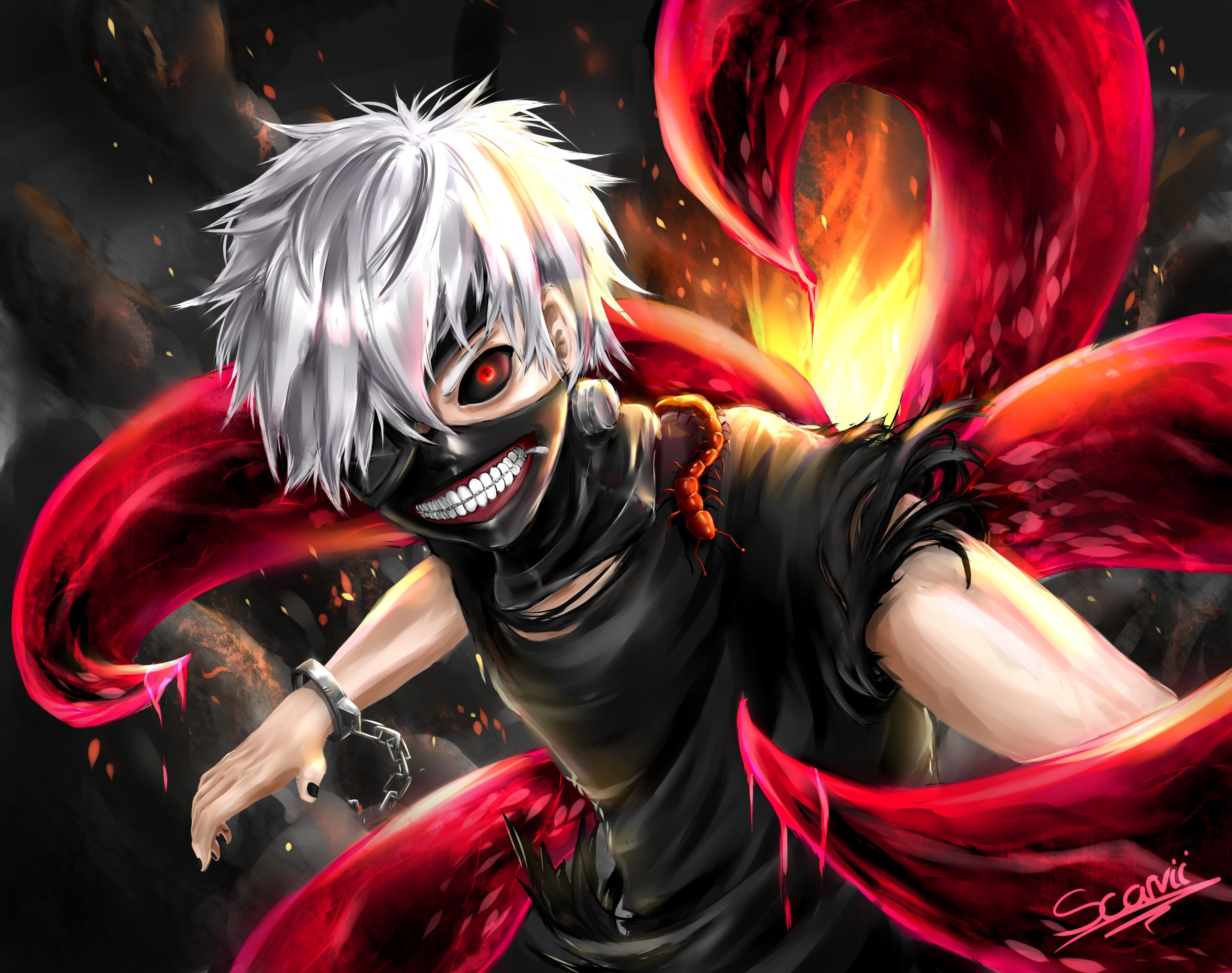 Tokyo Ghoul Wallpaper 4k Android  Tokyo ghoul wallpapers, Tokyo