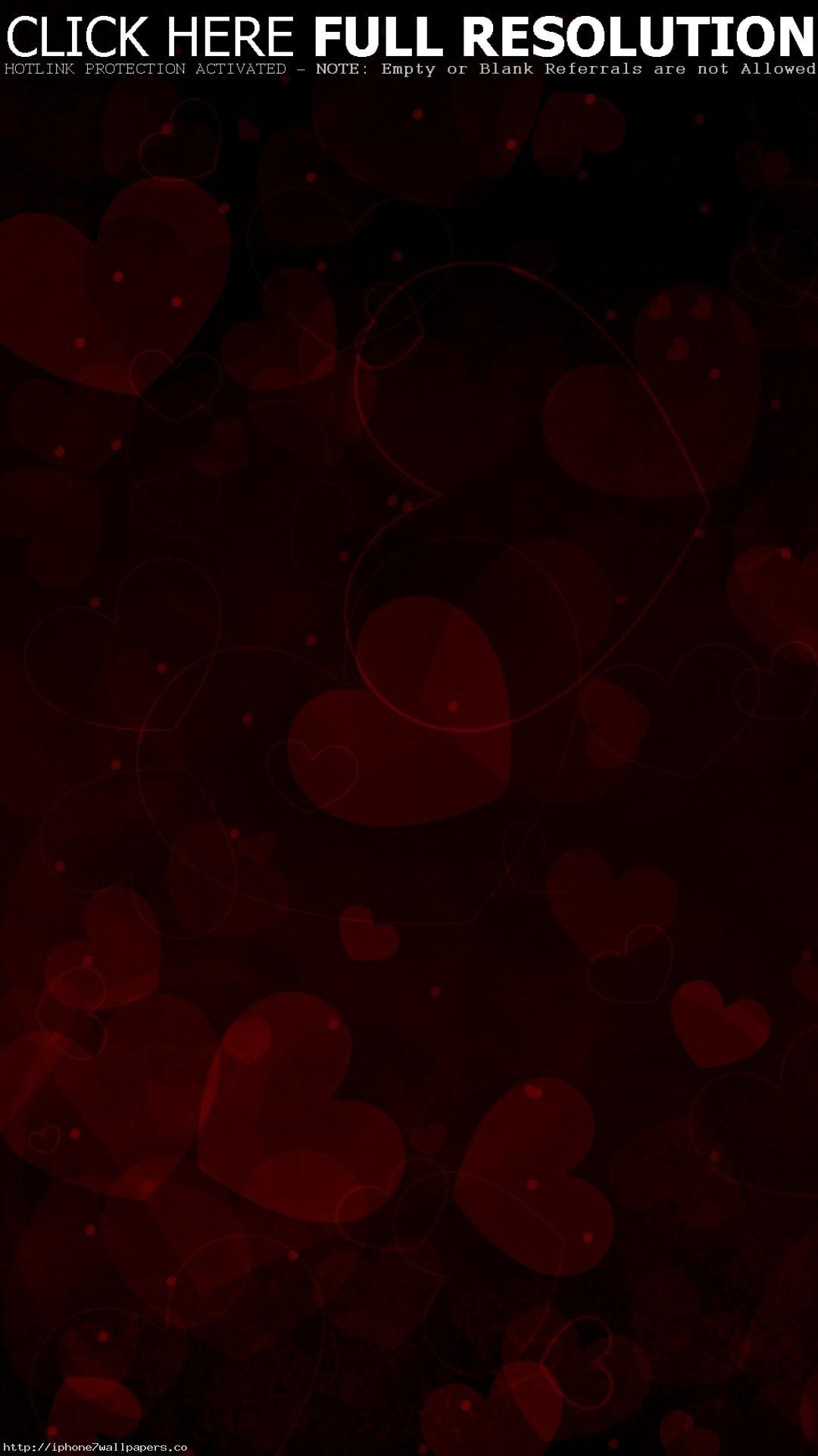 Free Red and Black Heart Wallpaper Background Vector Image